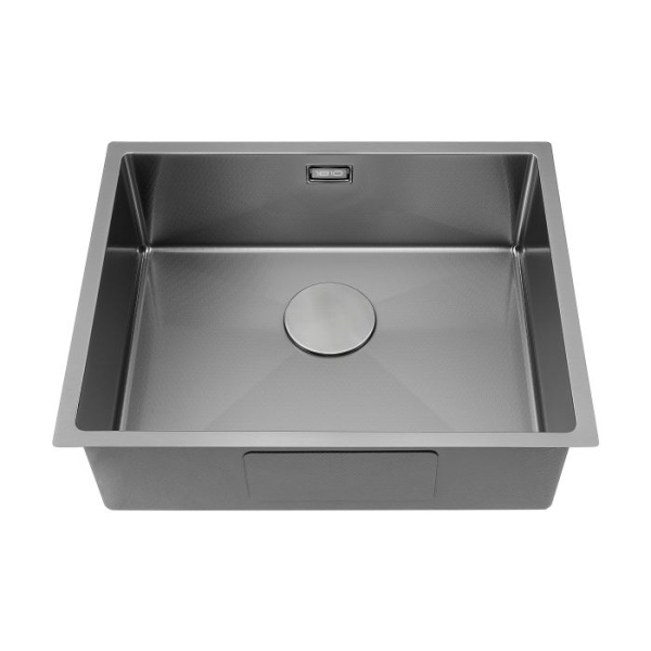 Hex Uno 500 Textured Kitchen Sink - Gunmetal